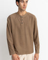 Polera Hombre Manga Larga Vintage Terry - Oak