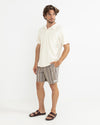 Polera Hombre Vintage Terry Polo - Natural