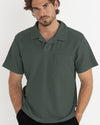 Polera Hombre Vintage Terry Polo - Silver Pine