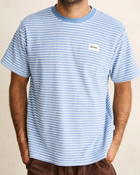 Polera Hombre Vintage Terry Stripe - Blue