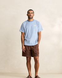 Polera Hombre Vintage Terry Stripe - Blue