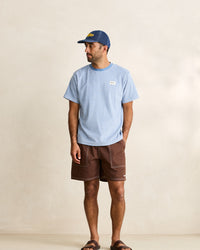 Polera Hombre Vintage Terry Stripe - Blue