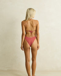 Bikini Bottom Vista Stripe Holiday - Red