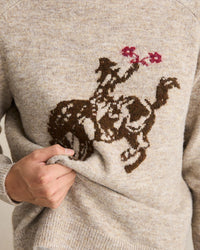 Sweater Hombre Westerns Plain Knit - Natural