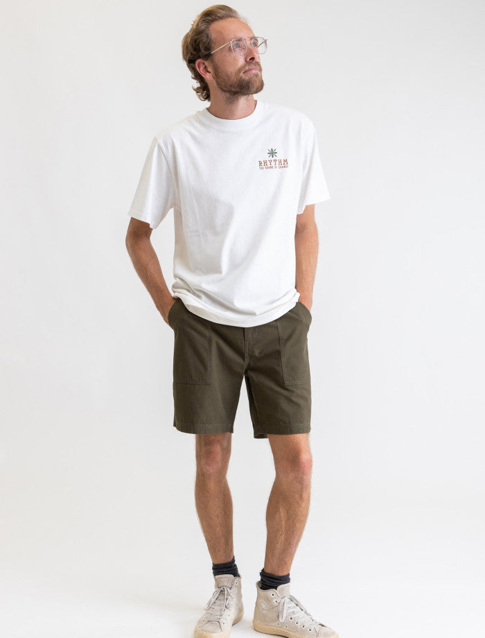 Short Hombre Worn Path Olive