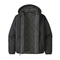 Chaqueta Hombre Diamond Quilted Bomber Hoody Black