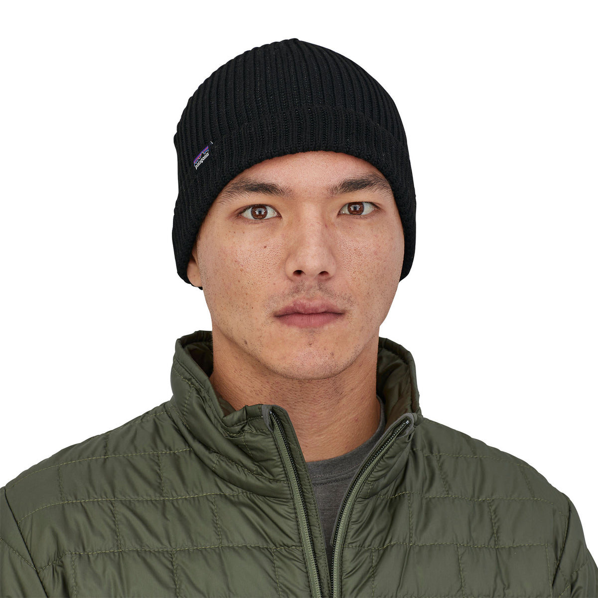 Gorro Fisherman's Rolled Beanie - Black