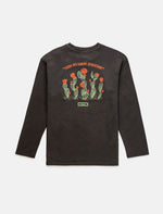 Polera Hombre Cactus LS Pocket Vintage Black