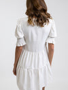 Vestido Chloe Tiered Mini Dress White