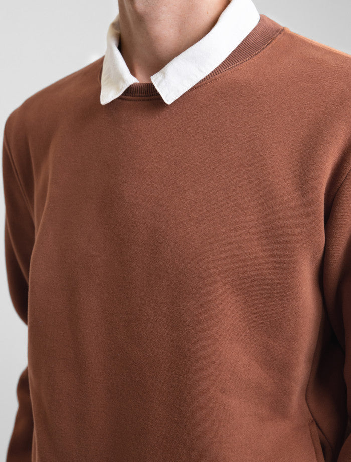 Polerón Hombre Classic Fleece Crew Baked Clay