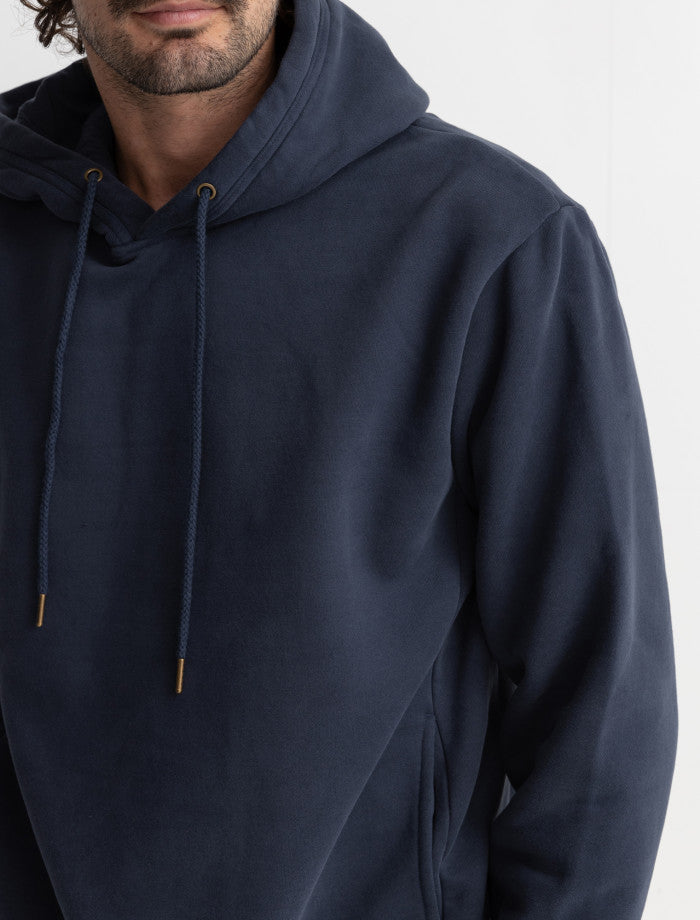 Poleron Hombre Classic Fleece Hood - Worn Navy