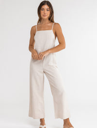 Jardinera Mujer Classic Jumpsuit - Oat