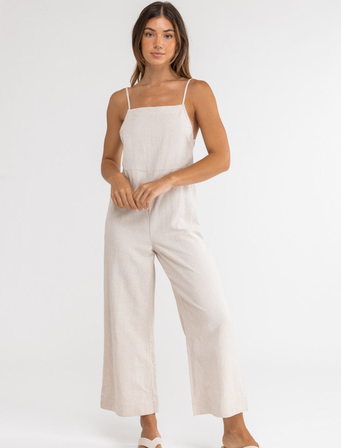Jardinera Mujer Classic Jumpsuit - Oat