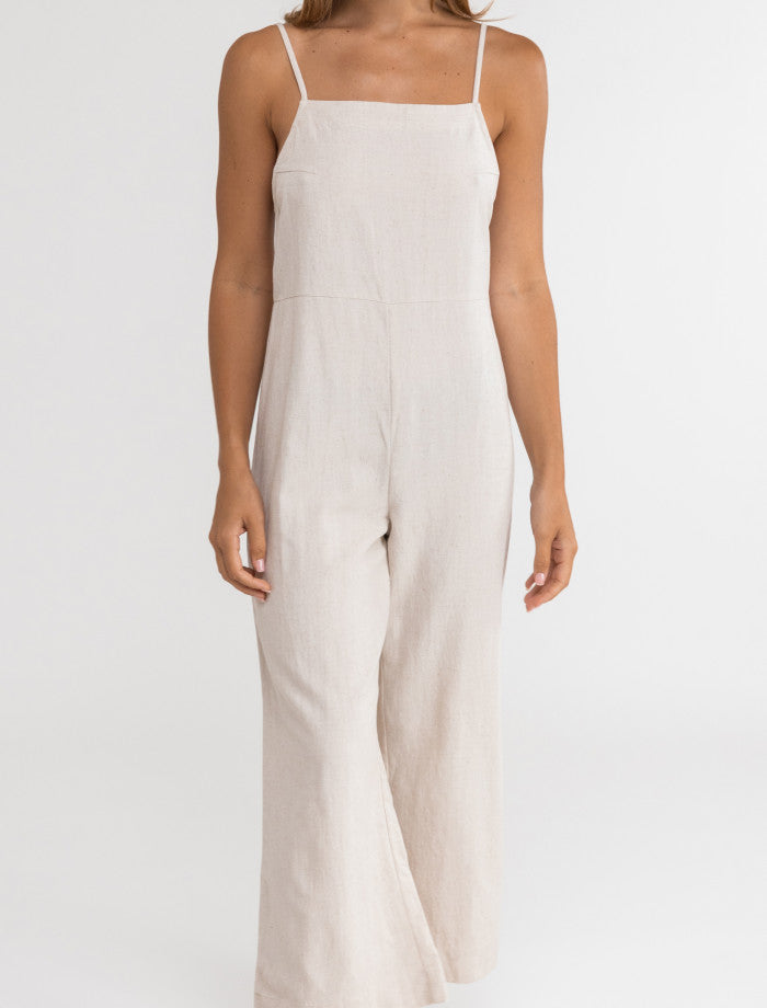 Jardinera Mujer Classic Jumpsuit - Oat