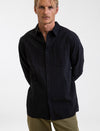 Camisa Hombre con Bolsillo Classic Linen LS Vintage Black