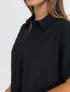 Vestido Mujer Classic Shirt Dress - Black