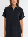 Vestido Mujer Classic Shirt Dress - Black