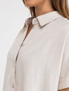 Vestido Mujer Classic Shirt Dress - Oat