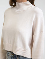 Sweater Mujer Day Dream High Neck Knit Vintage White