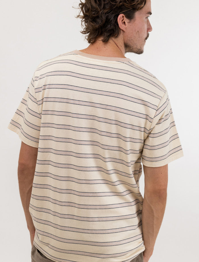 Polera Hombre Everyday Stripe Ecru