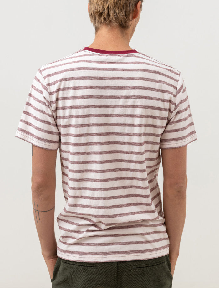 Polera Hombre Everyday Stripe Mulberry