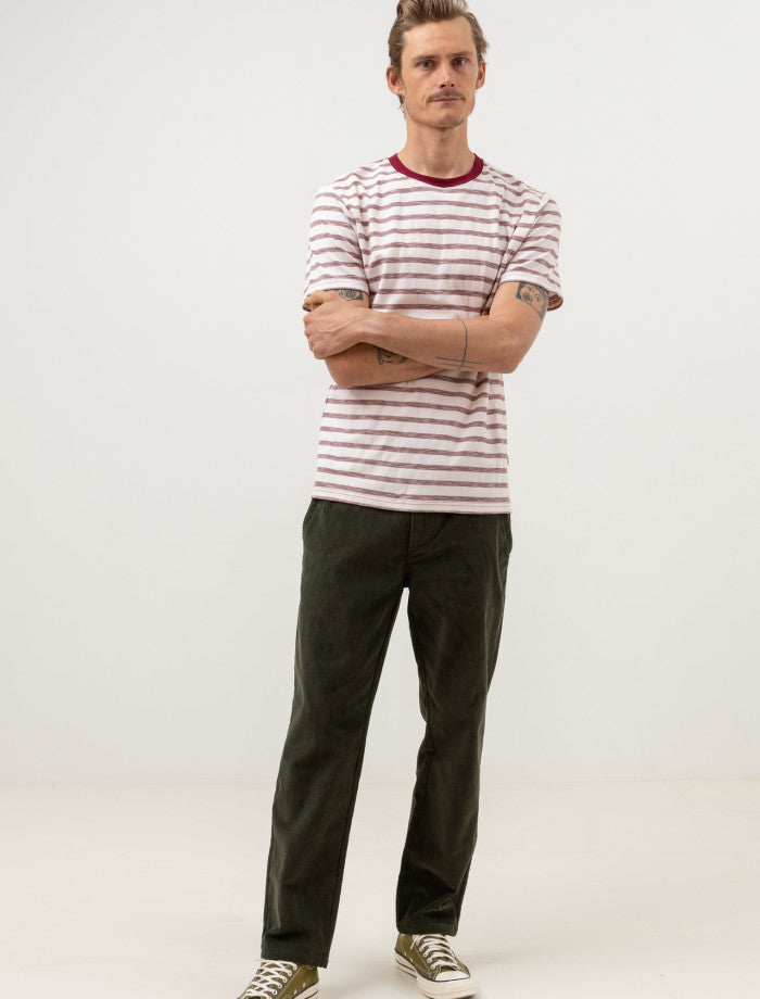 Polera Hombre Everyday Stripe Mulberry