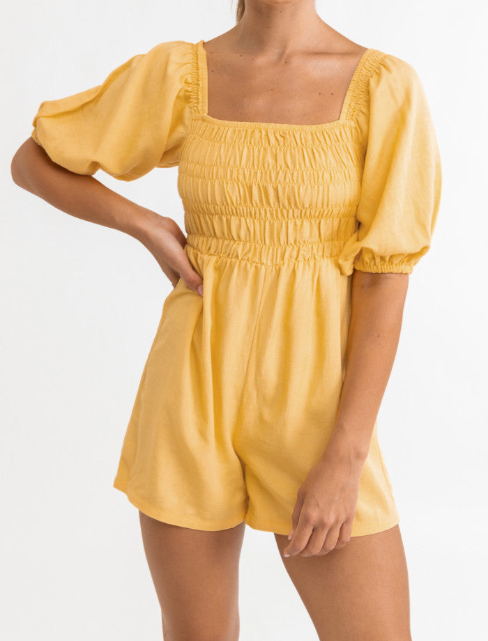 Jardinera Maia Smocked Playsuit