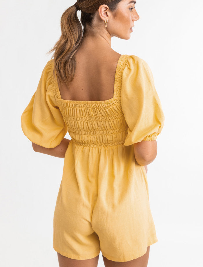 Jardinera Maia Smocked Playsuit