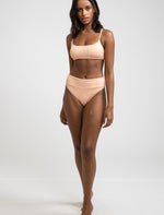 Bikini Noumea Cross Back Crop Top Peach