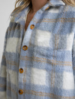 Chaqueta Mujer Oversized Sky