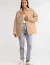 Chaqueta Mujer Rhodes Quilted Camel