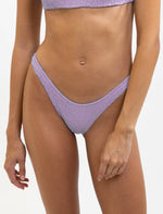 Bikini Smocked Cheeky Pant Violet
